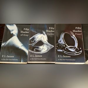 E L James- set of 3 Books-“Fifty Shades Of Grey” - Used